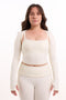 Flow Top + Shrug in Oat
