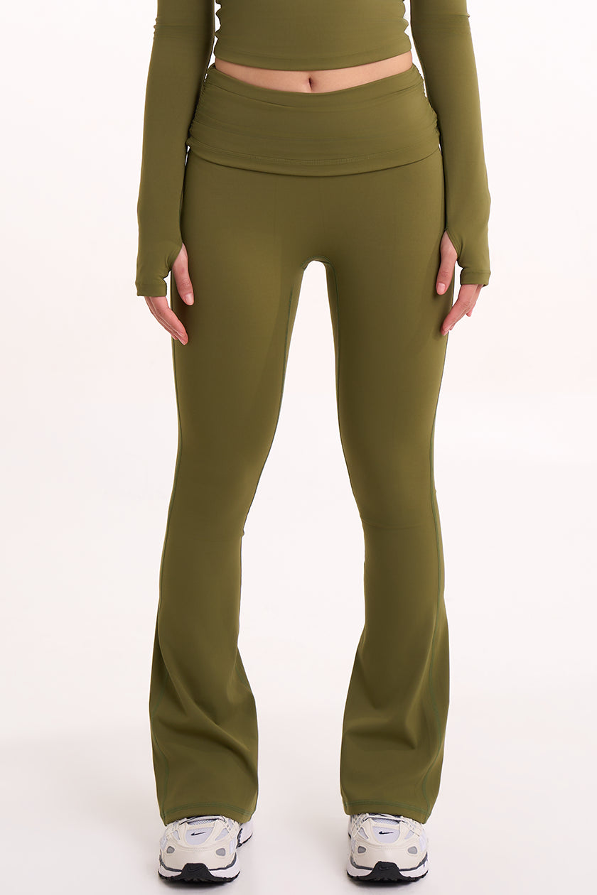 Flow Flare in Olive — Front
