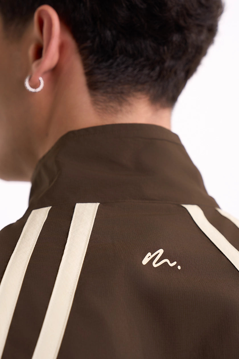 Structured Jacket in Mocha — Detail