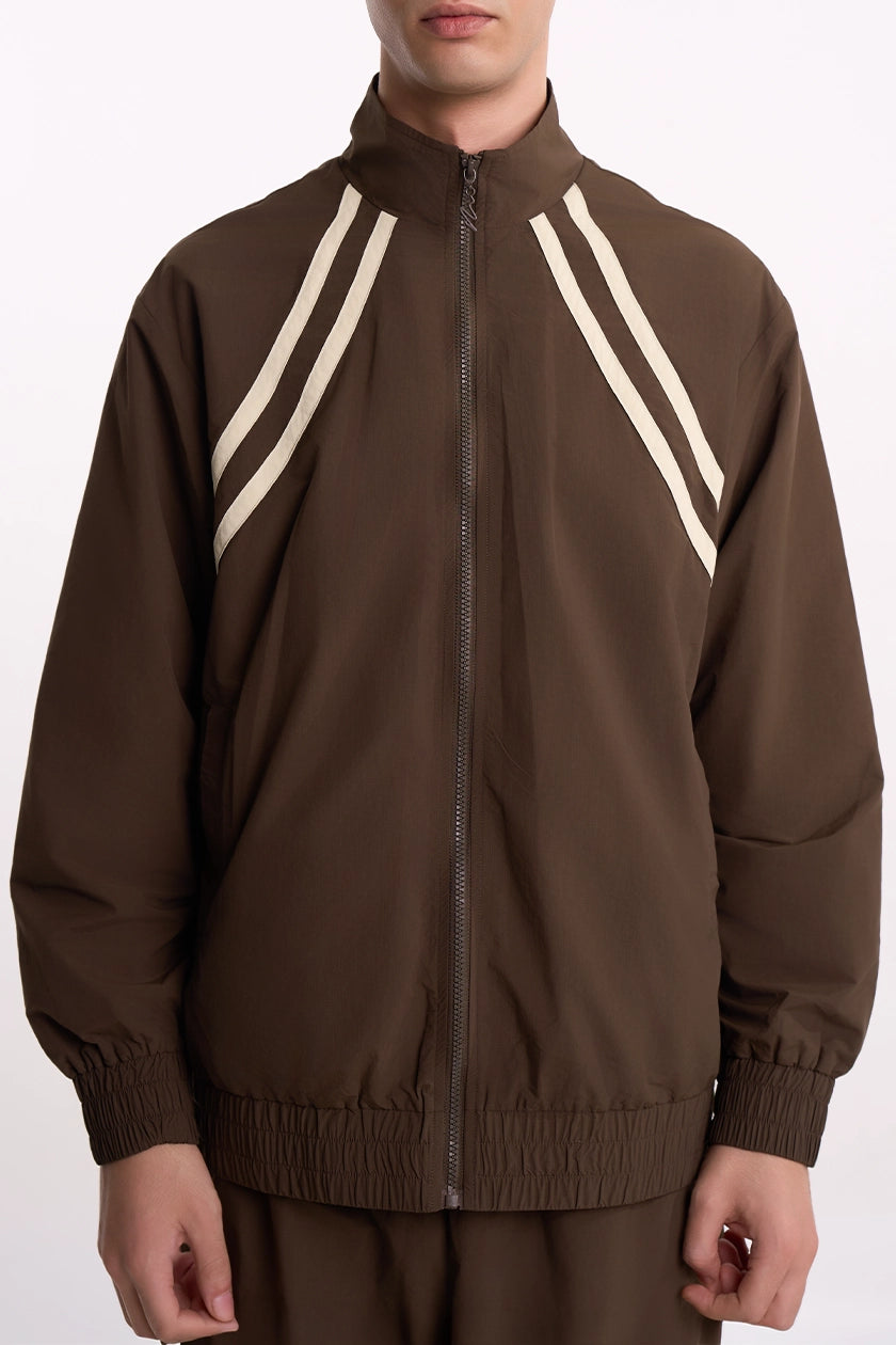 Structured Jacket in Mocha — Front