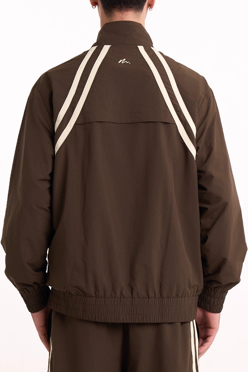 Structured Jacket in Mocha — Back