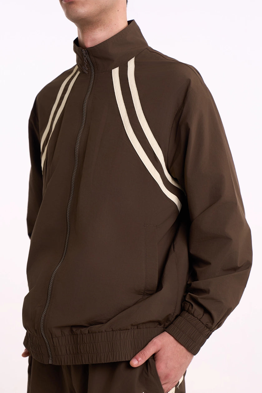 Structured Jacket in Mocha — Side