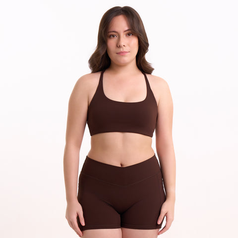Sculpt Bra in Mocha