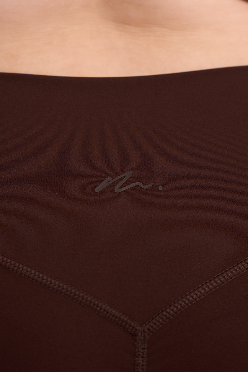 Sculpt Shorts in Mocha — Detail