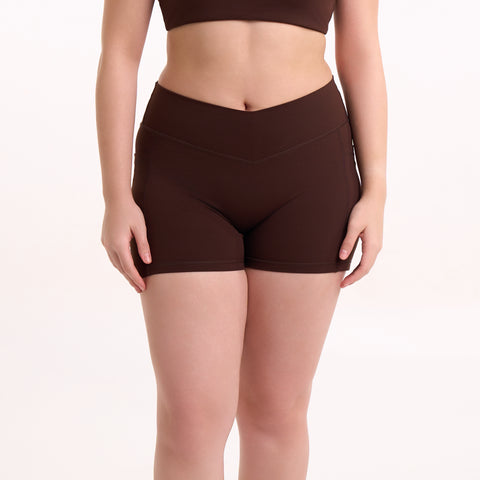 Sculpt Shorts in Mocha