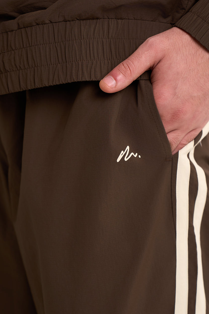 Structured Pants in Mocha — Detail