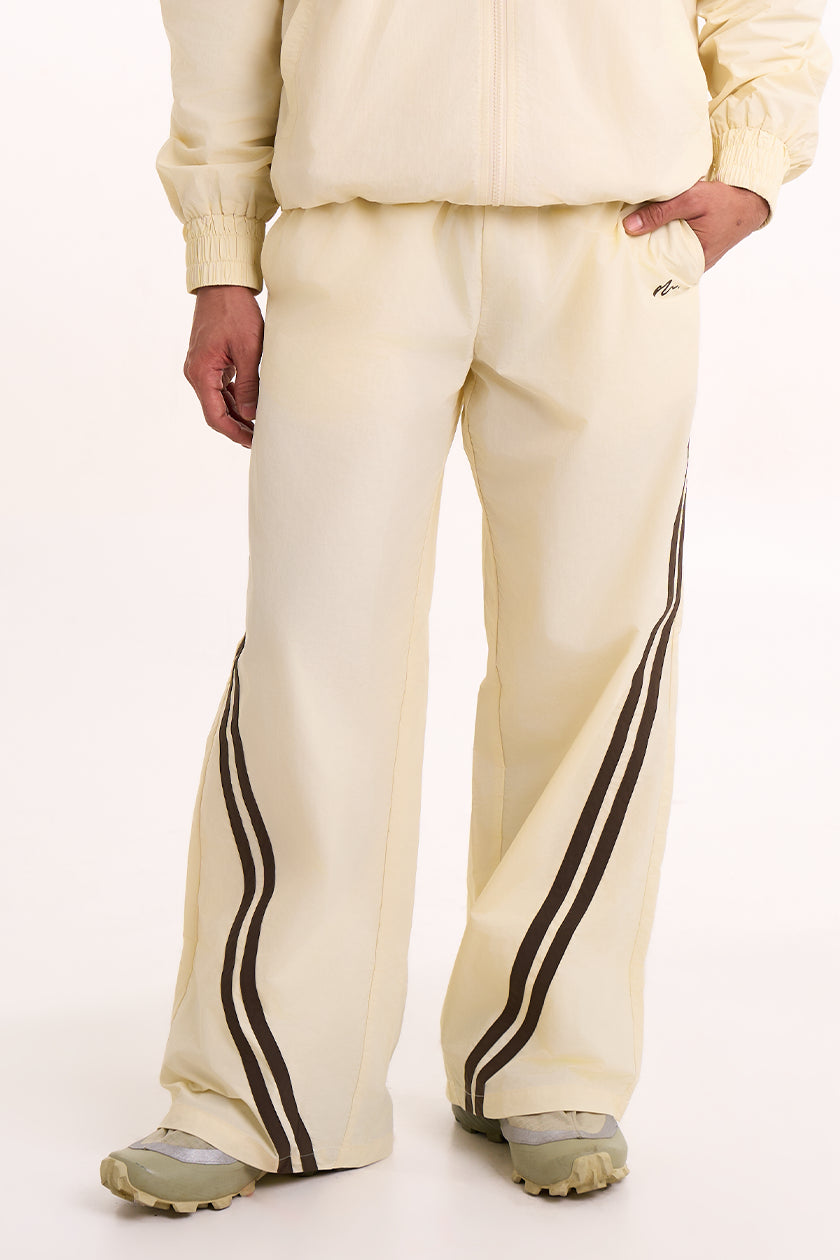 Structured Pants in Oat — Front
